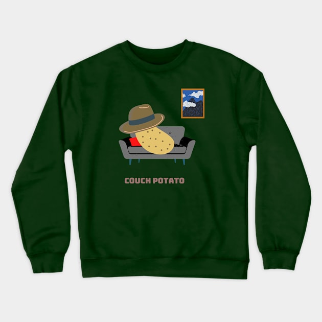 Couch potatoe Crewneck Sweatshirt by Lionik09